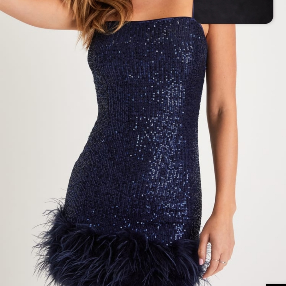 Navy Blue sparkle dress